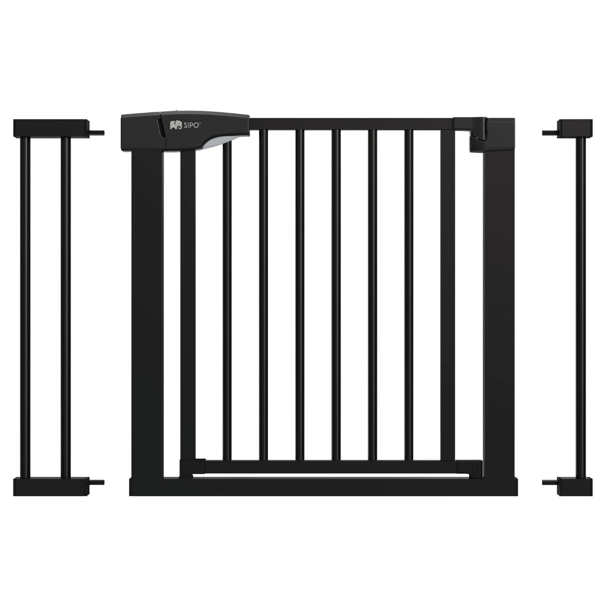 Sipo Πόρτα Ασφαλείας Μαύρη (συν 2 προεκτάσεις: 7εκ και 14εκ)