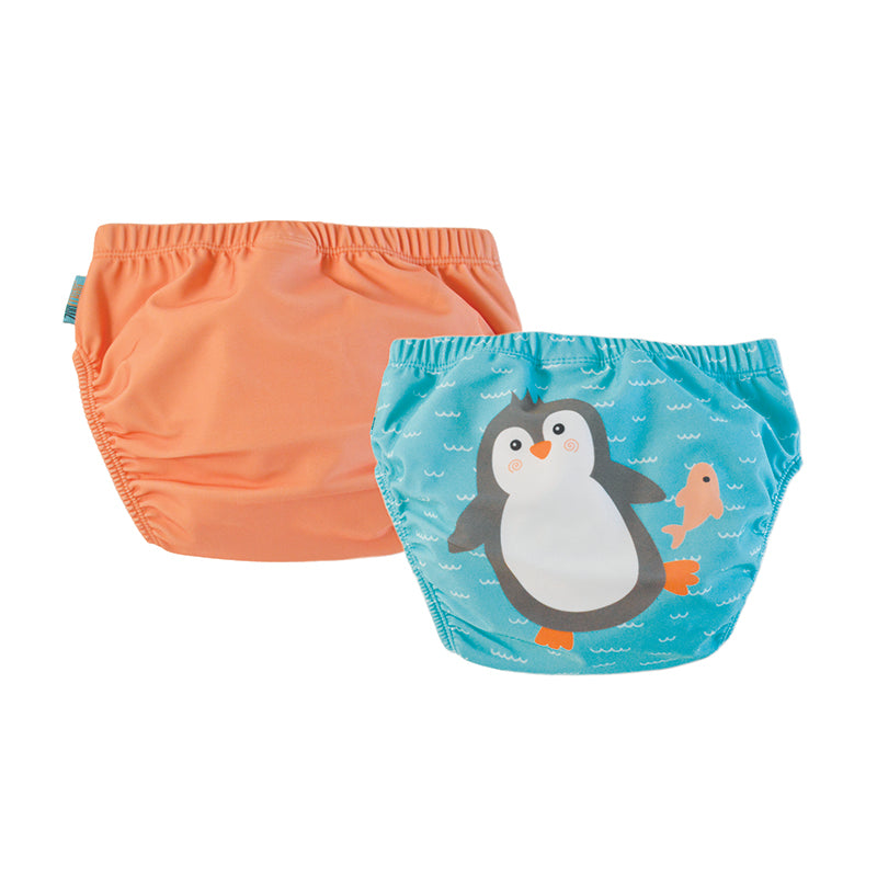 Zoocchini Μαγιώ Πάνα (2pcs Σετ) Penguin