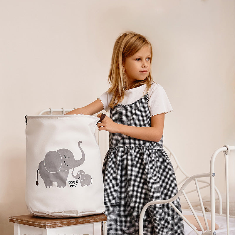 Sipo Πολυχρηστικό Καλάθι με κορδόνι Ελεφαντάκι 43 L