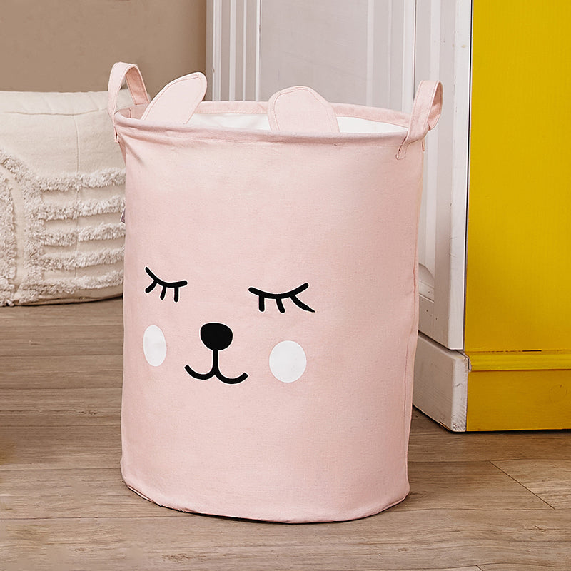 Sipo Πολυχρηστικό Καλάθι με κορδόνι Ροζ Αρκουδάκι 43 L