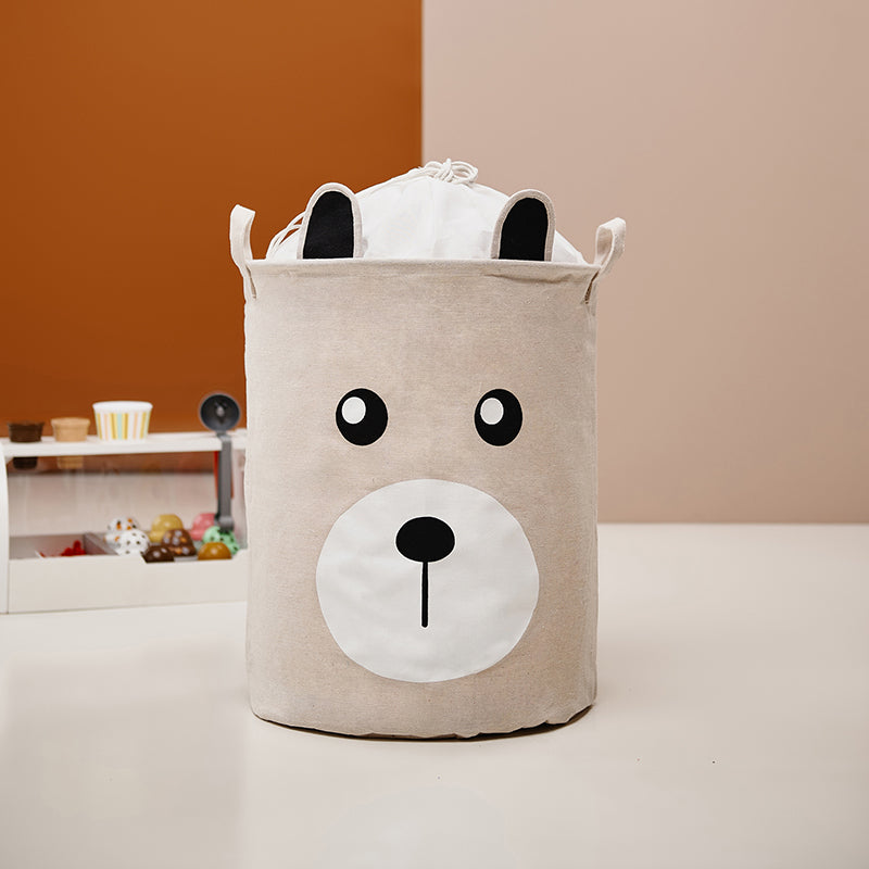 Sipo Πολυχρηστικό Καλάθι με κορδόνι Μπεζ Αρκουδάκι 43 L