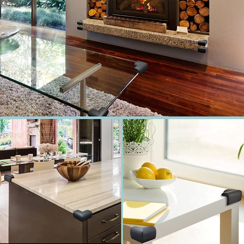 Αφρώδη προστατευτικά για γωνίες Μαύρο 4τμχ