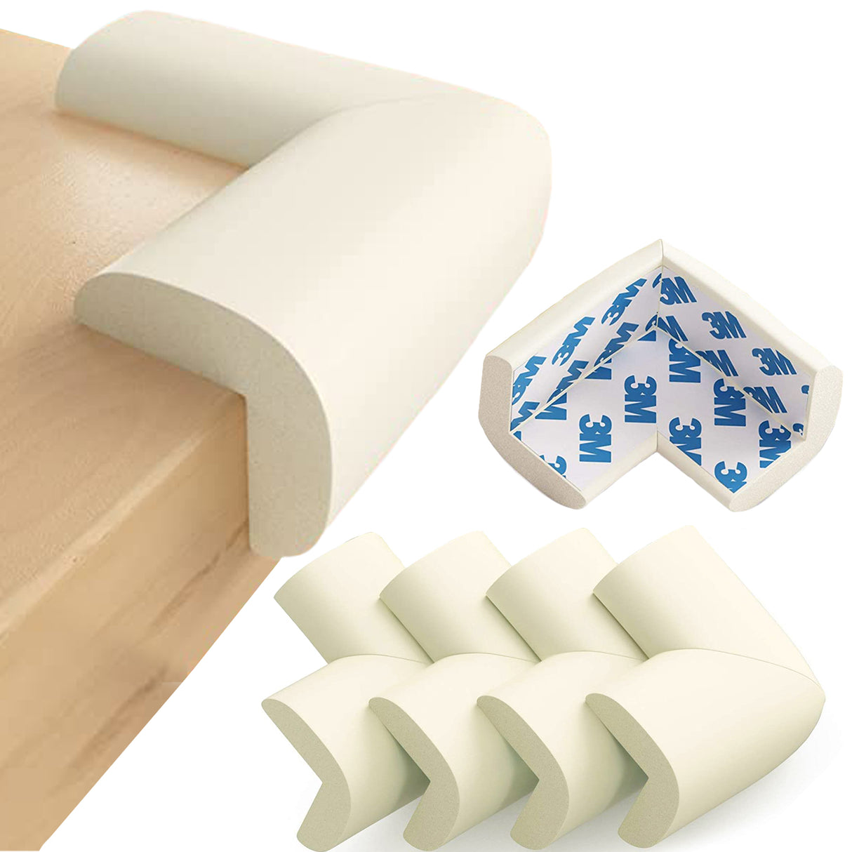 Αφρώδη προστατευτικά για γωνίες Λευκό 4τμχ