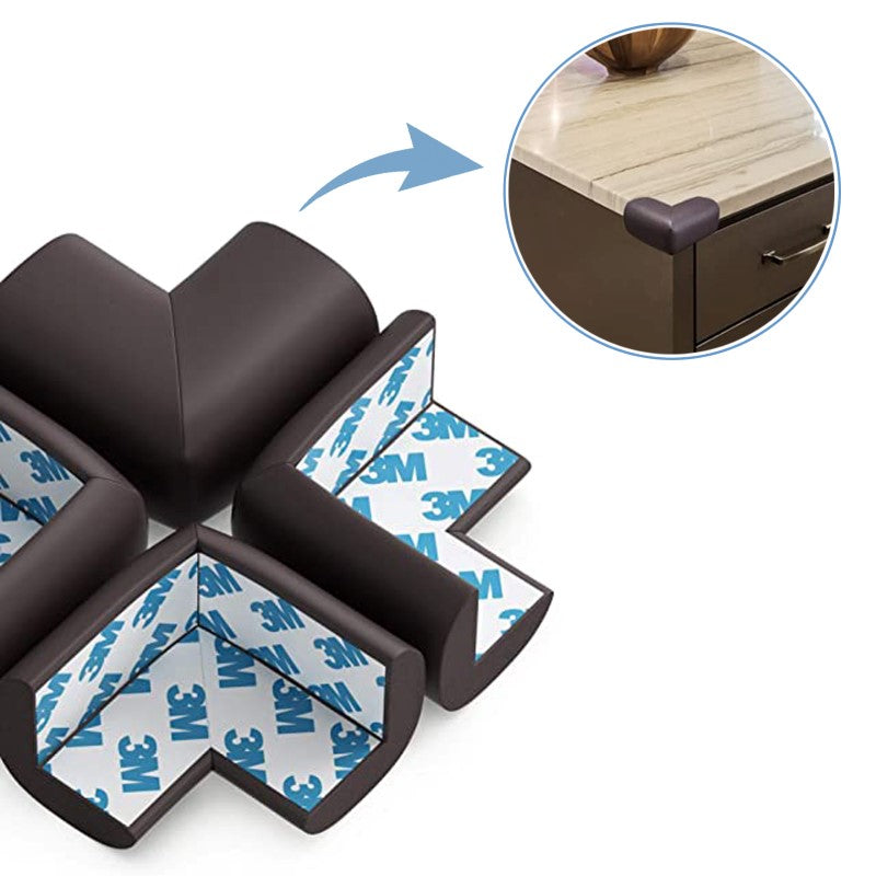 Αφρώδη προστατευτικά για γωνίες Καφέ 4τμχ