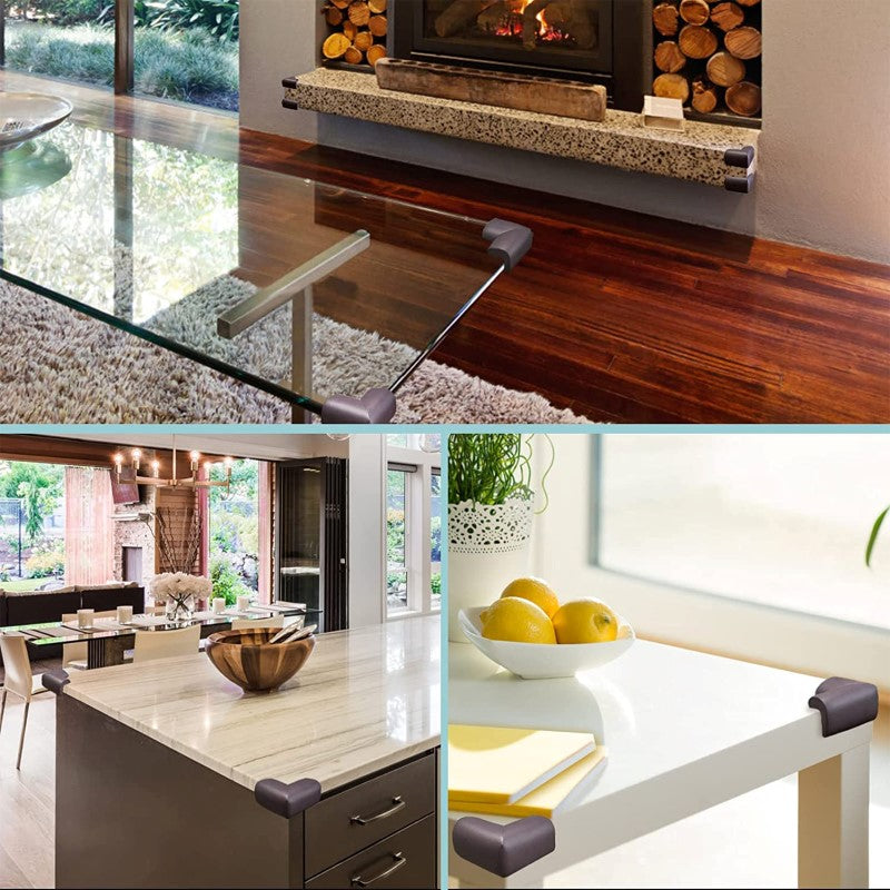 Αφρώδη προστατευτικά για γωνίες Καφέ 4τμχ