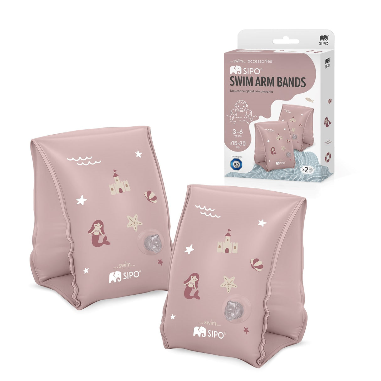 Sipo Μπρατσάκια Κολύμβησης Pink (3-6 ετών)