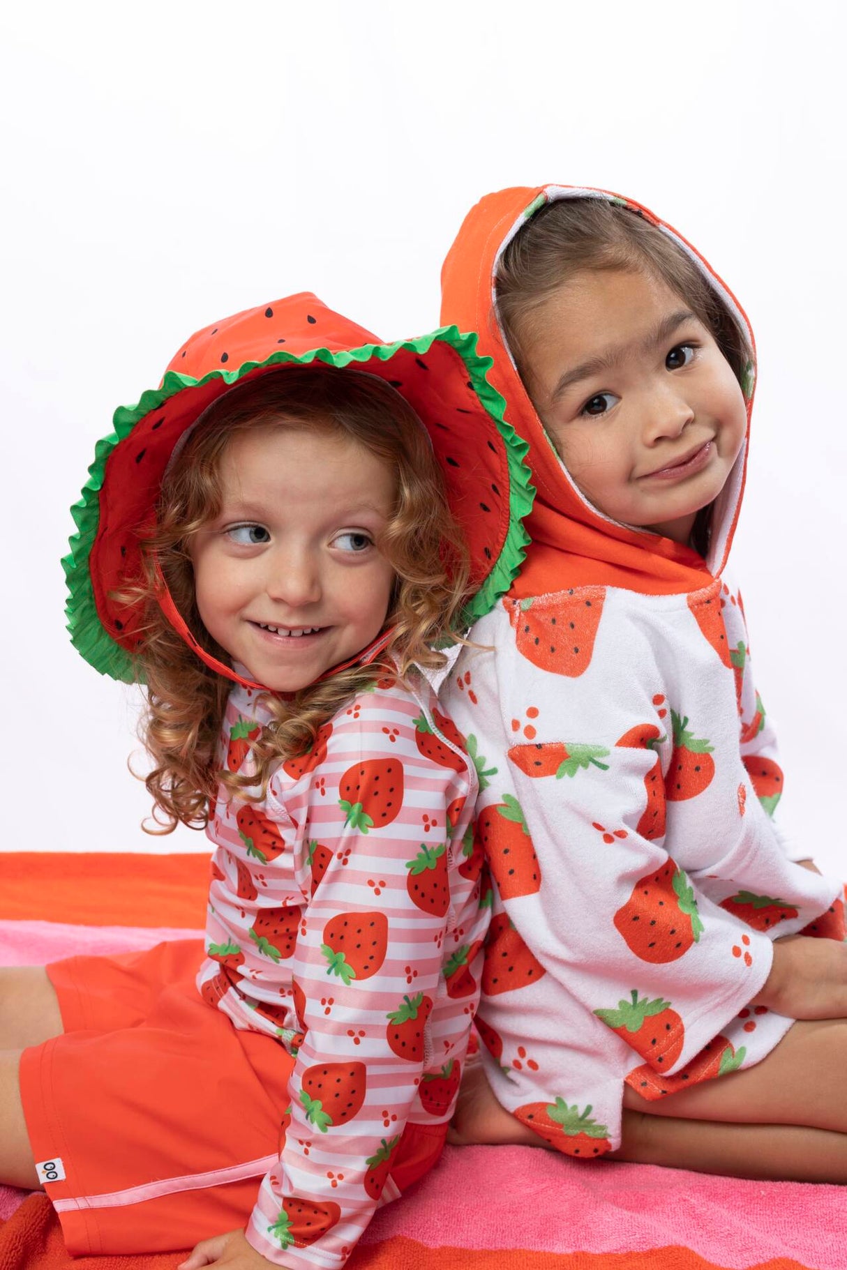 Zoocchini Σετ UV Μαγιώ και Μπλούζα Strawberry