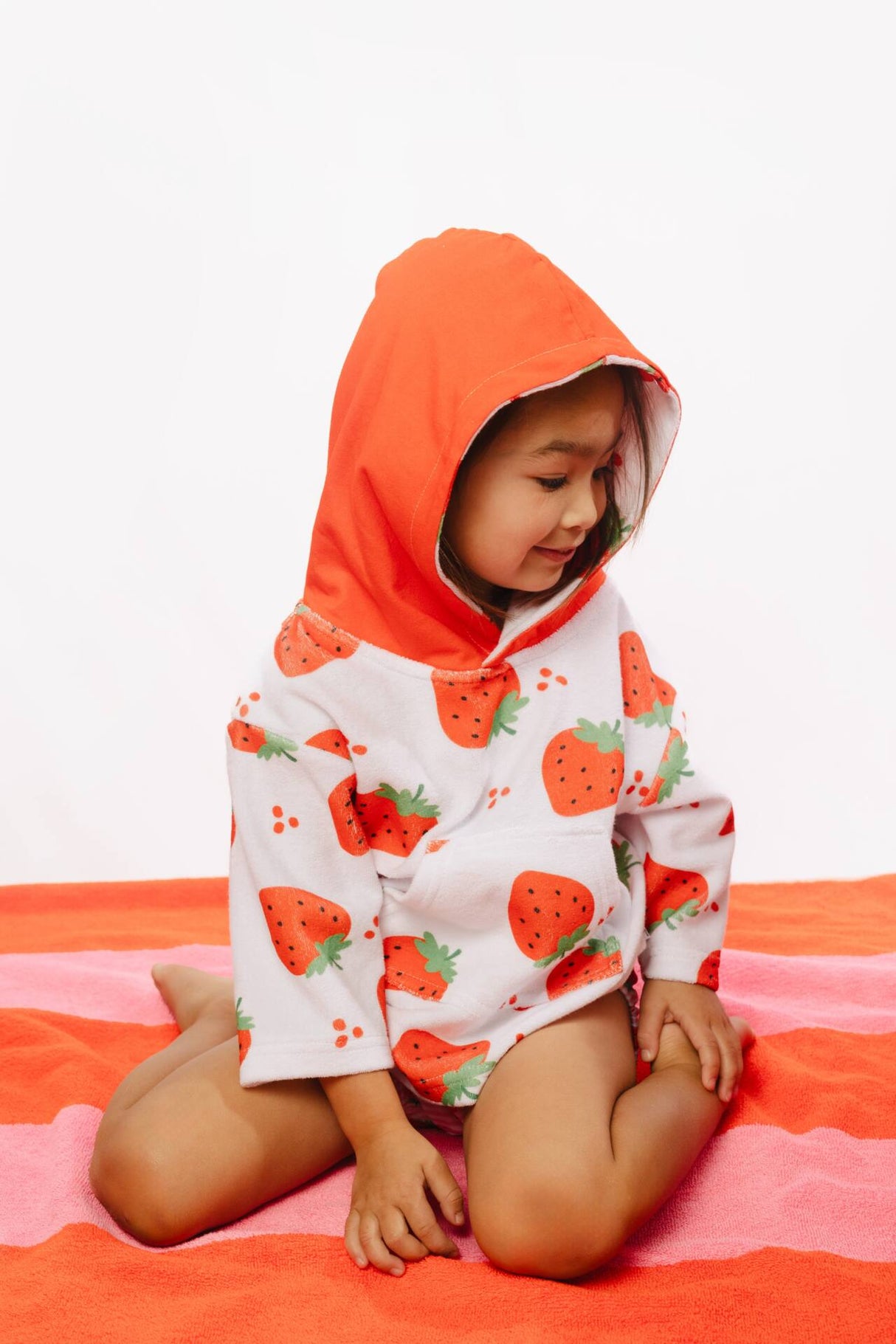 Swim Coverup UPF50+ Strawberry 0-12 μηνών