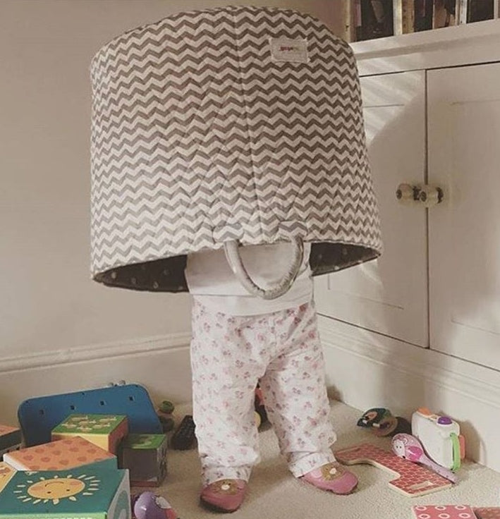 Minene Καλάθι Γκρι Ζιγκ Ζαγκ