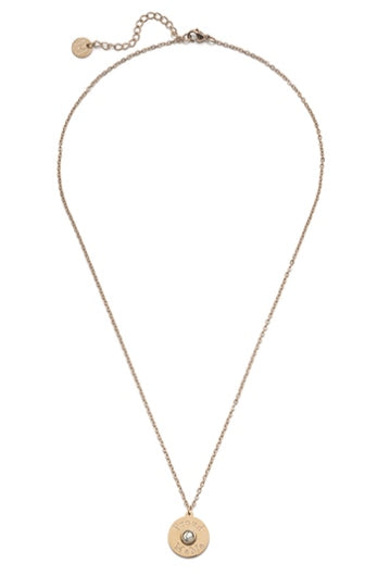 Proud MaMa Κολιέ Steel Gold Marble