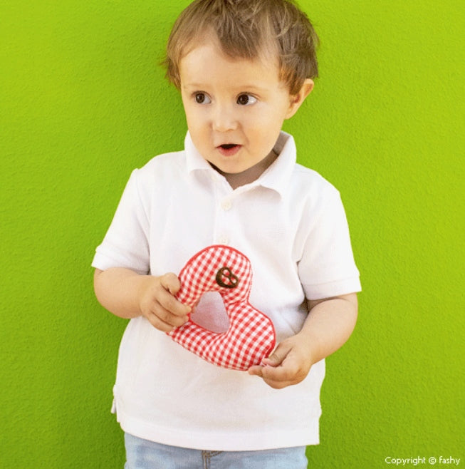 Καρδούλα Υφασμάτινη με Κουδουνάκι