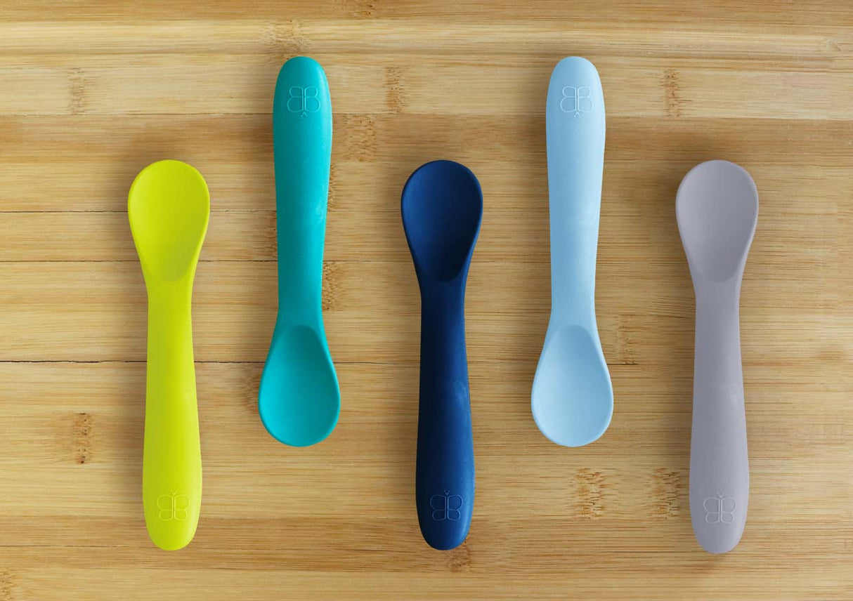 Bbluv Spoon Σετ Κουτάλια Σιλικόνης Σιέλ