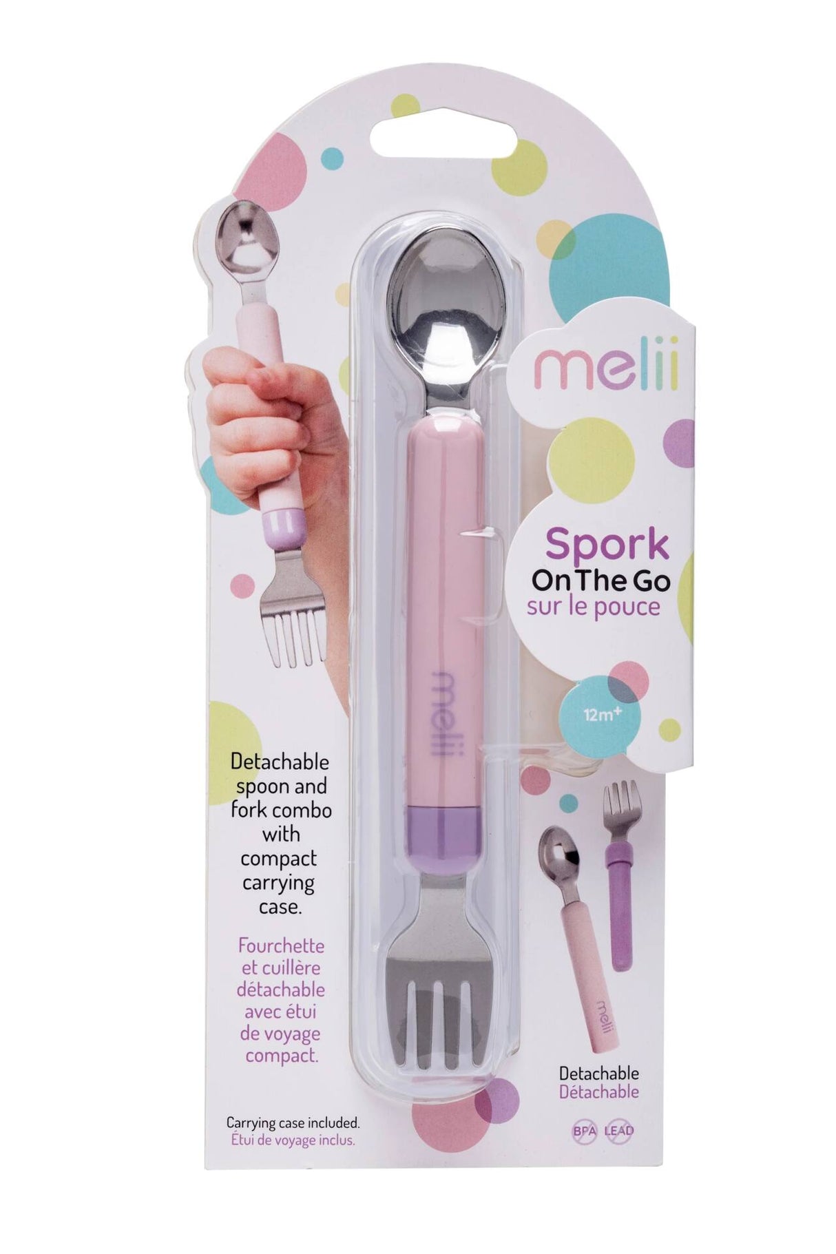 Melii - Spork On the Go Pink/Purple