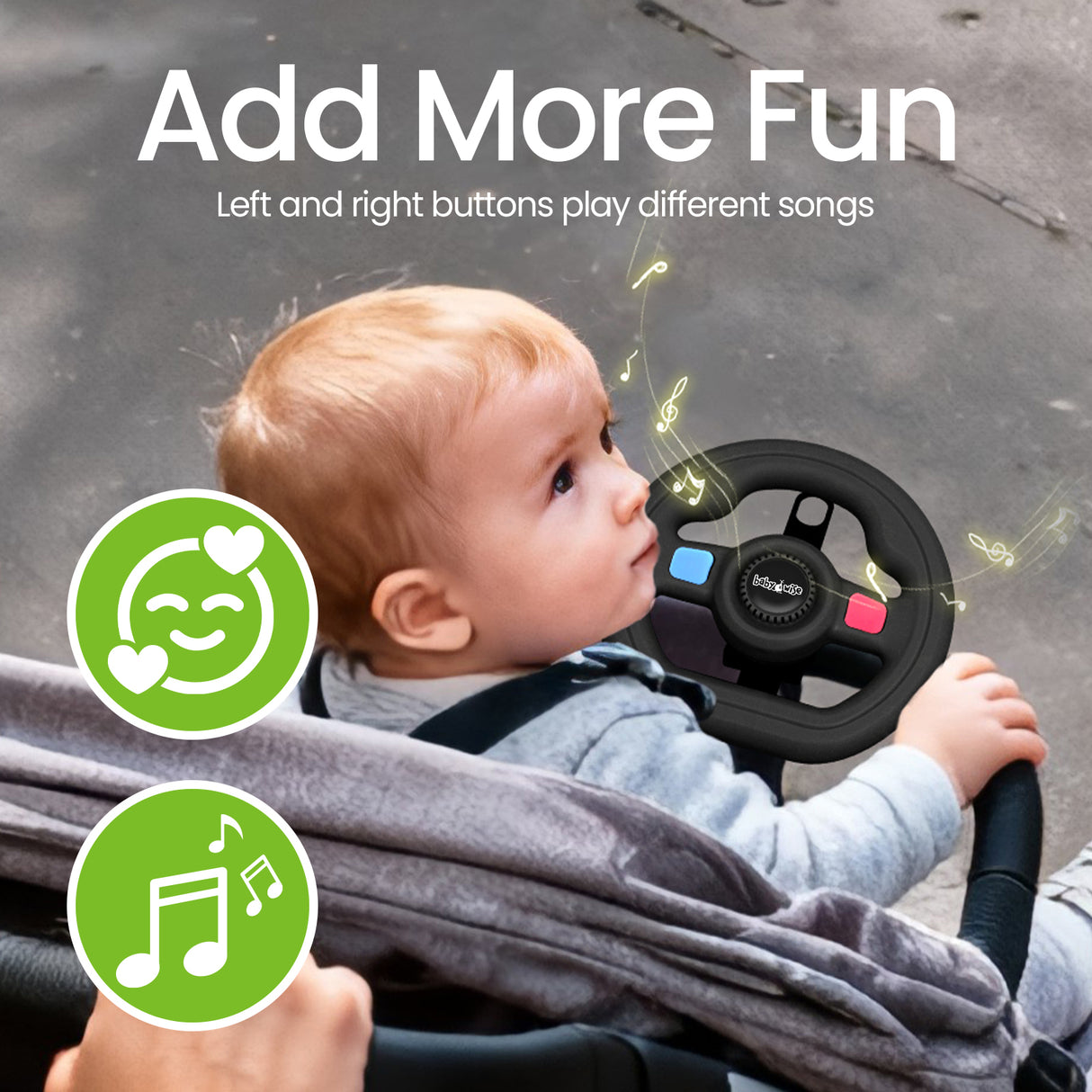 Παιχνίδι για Καρότσι Τιμόνι με Μουσική