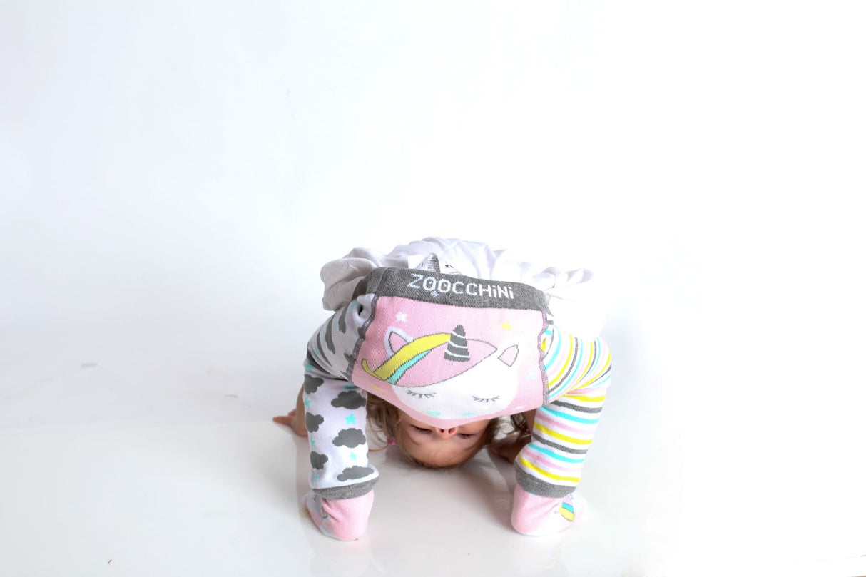 Grip+Easy Crawler Pants & Socks Set - Allie the Alicorn