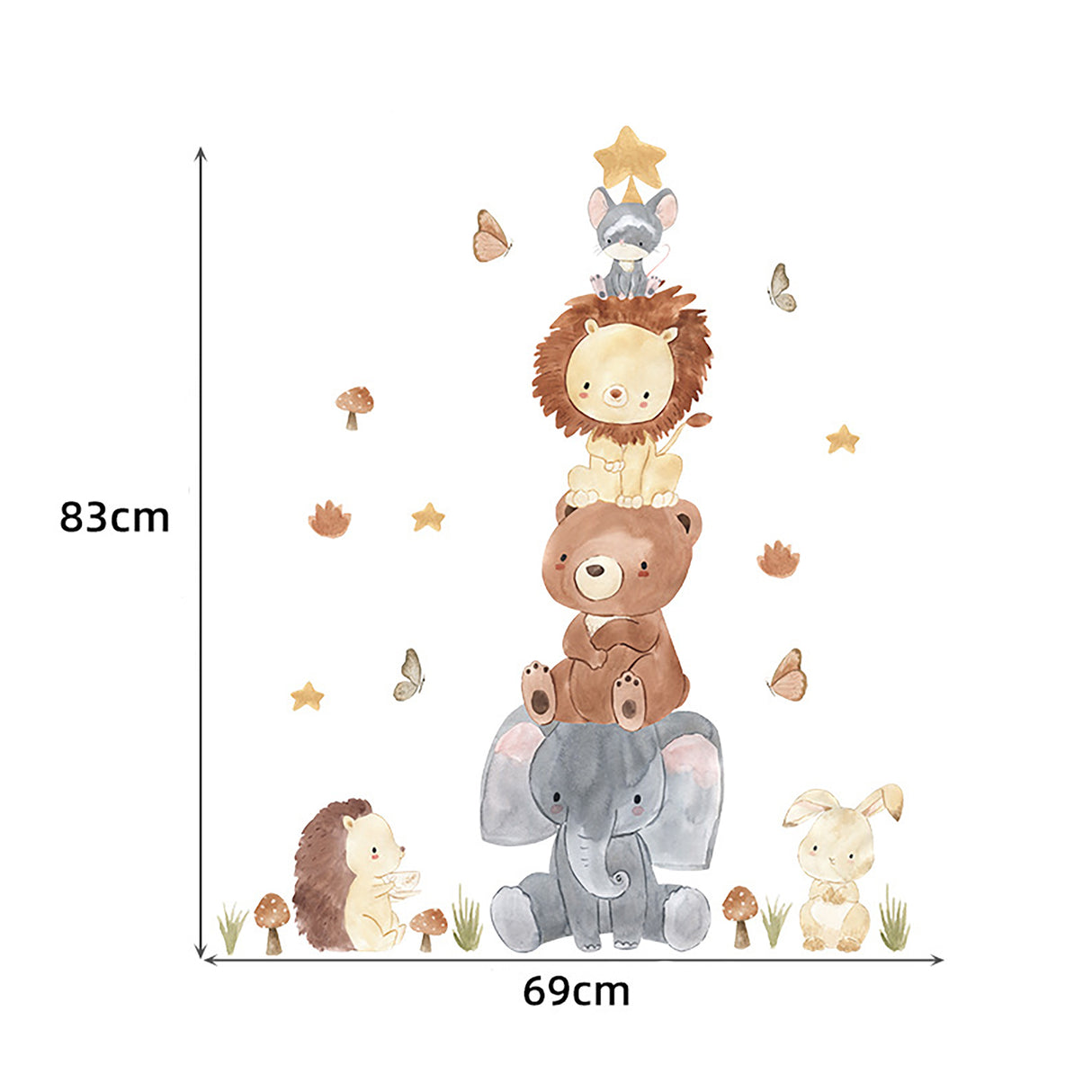 Sipo wall stickers Animal Pyramid