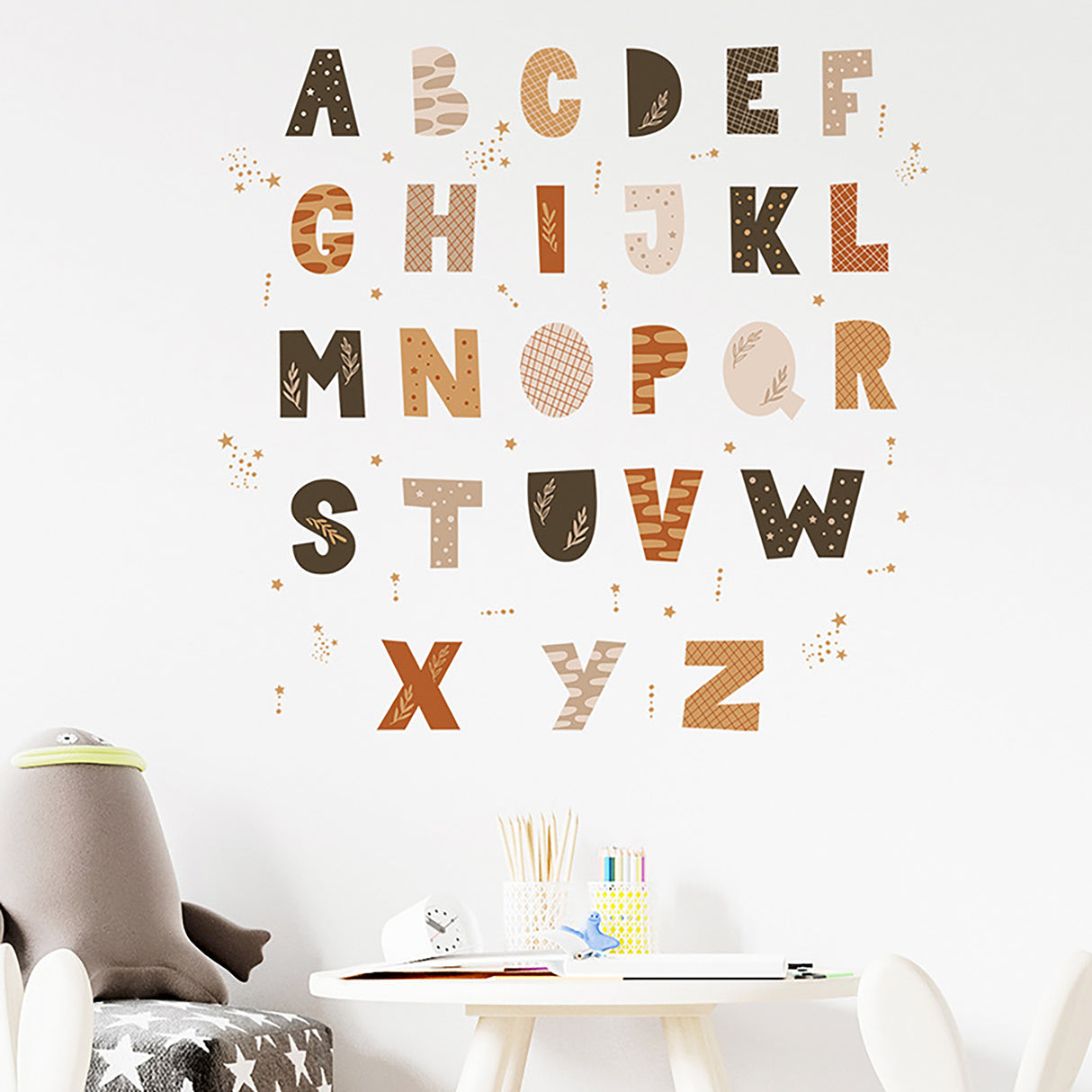 Wall Sticker Boho Alphabet