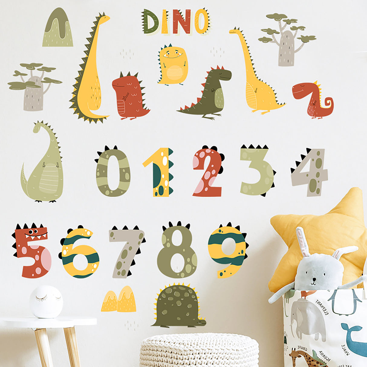 Sipo Wall Stickers Dino Numbers από τη Sipo