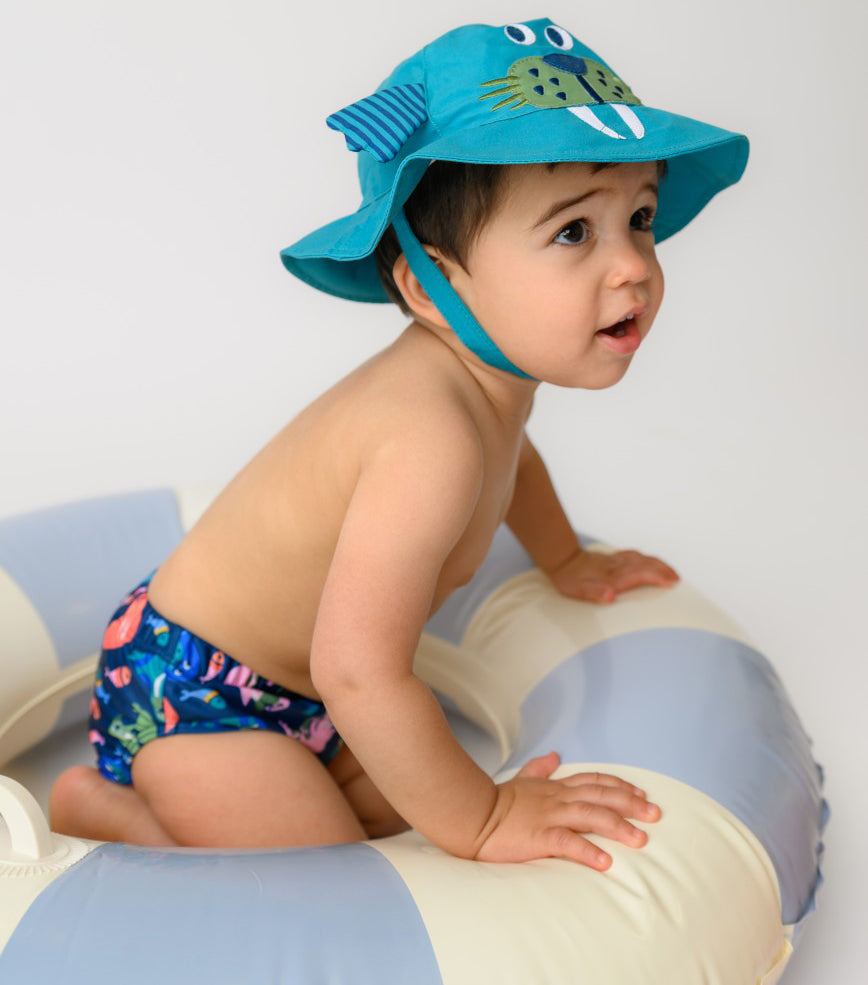 Σετ Μαγιό και Καπέλο UPF50+ Wally the Walrus