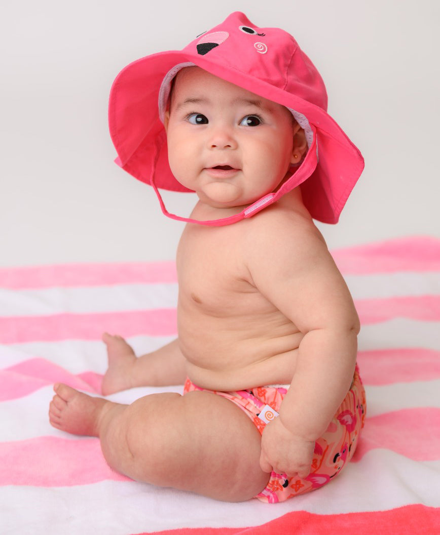 Σετ Μαγιό και Καπέλο UPF50+ Franny the Flamingo