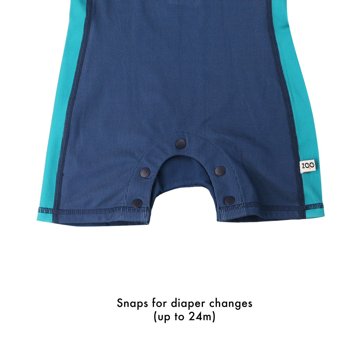 Zoocchini Κοντομάνικο Surf Suit με Στάμπα Walrus/Dark Blue