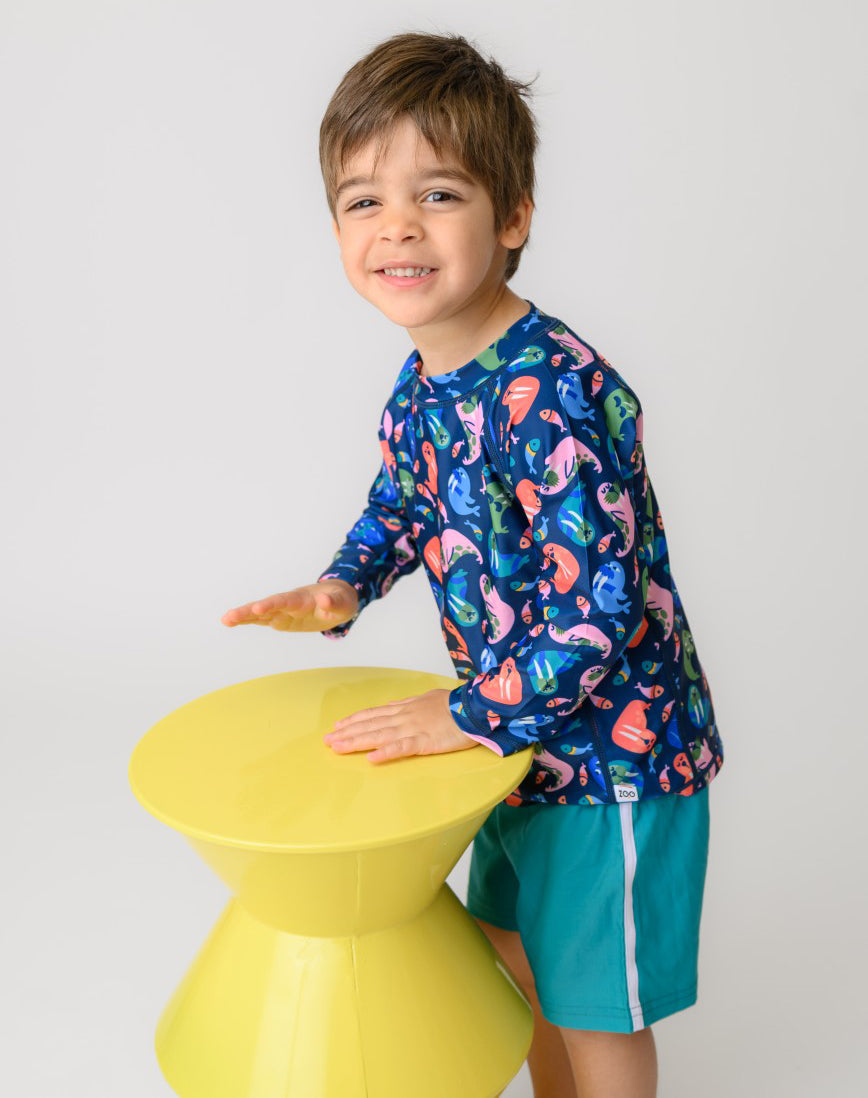 Σετ UV Μαγιώ Bucket Καπέλο Μπλούζα Walrus