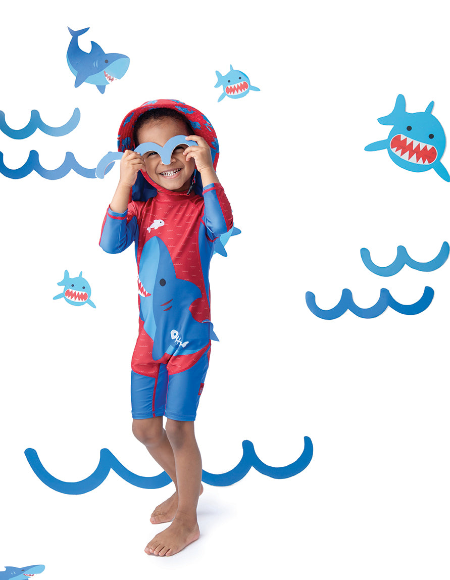 Zoocchini Surf Suit UPF50 Blue Shark