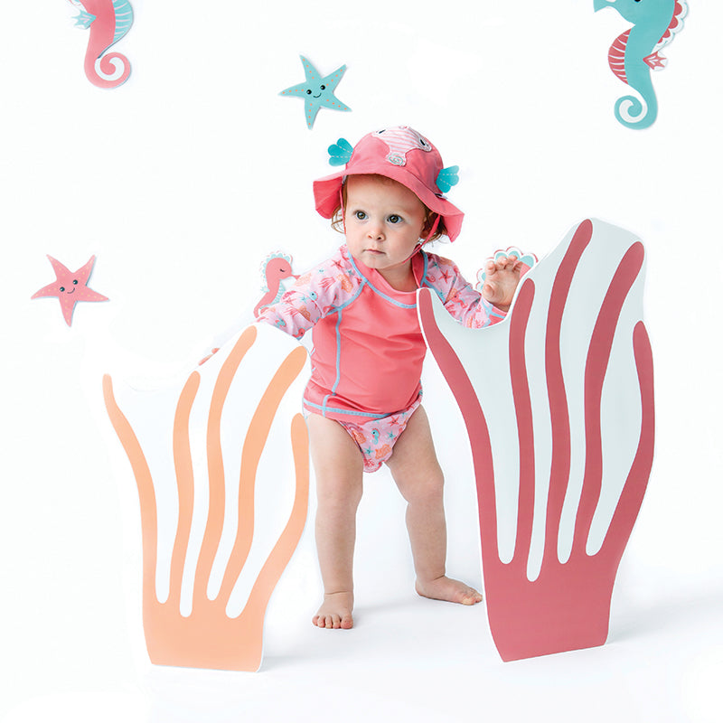 Σετ UV Μαγιώ Πάνα Καπέλο Μπλούζα Sally the Seahorse
