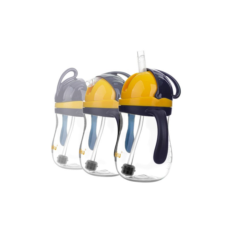 Ποτηράκι με Καλαμάκι και Βαρίδι Yellow