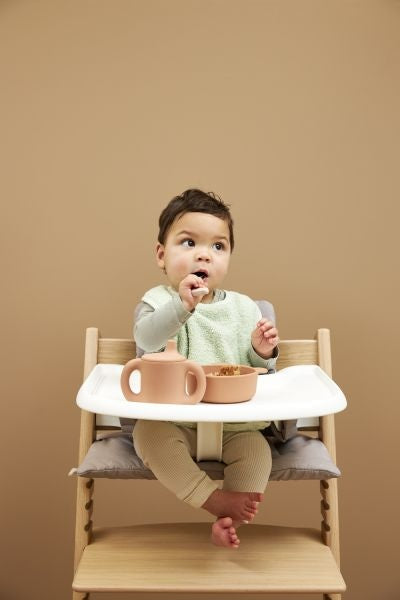 Meyco - Σετ 3 Βαμβακερές Σαλιάρες Offwhite/Soft green/Forest green