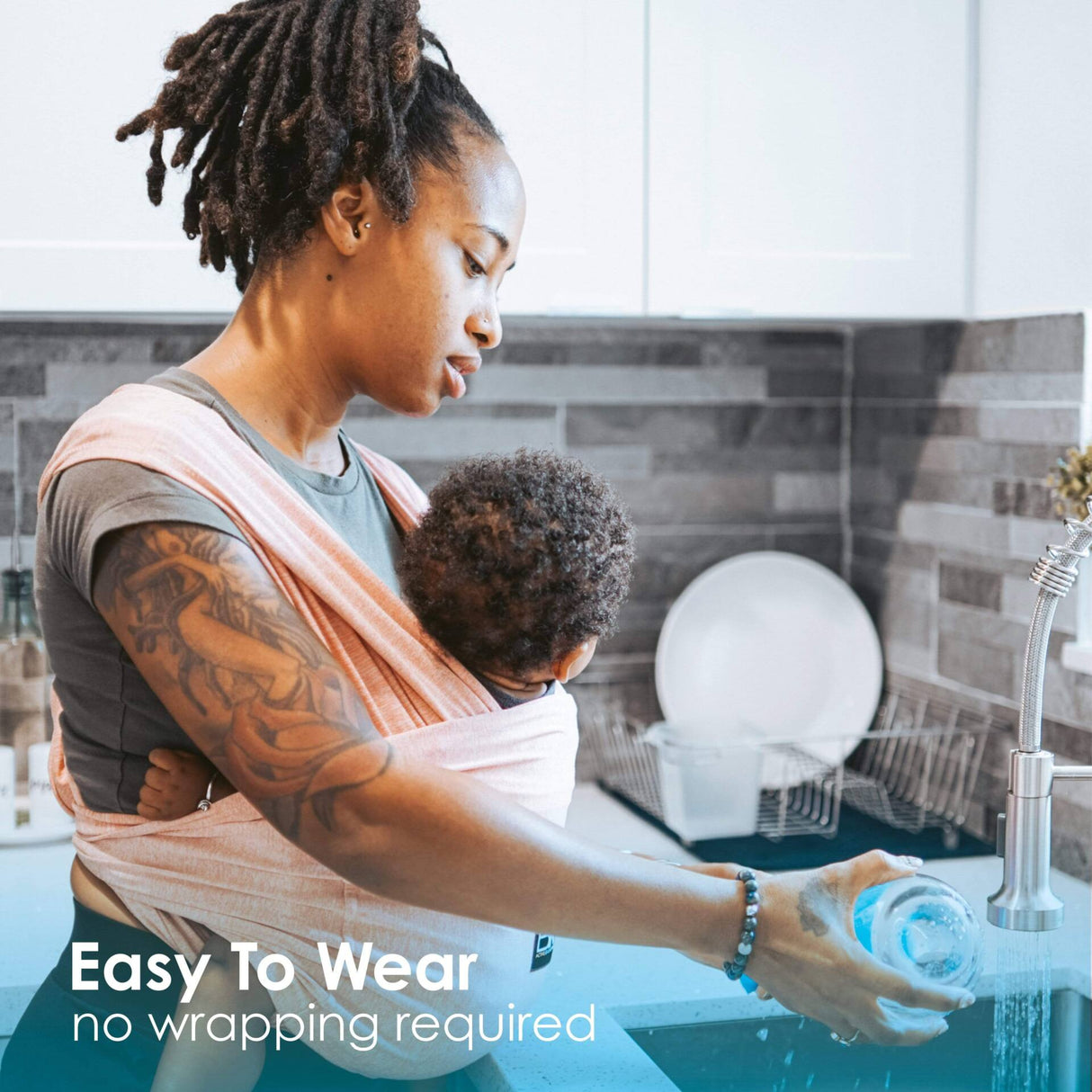 Μάρσιπος Baby K’tan Yoga Heather Coral