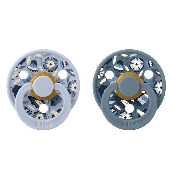 Bibs - Πιπίλες Colour 2τεμ. - Bobo Latex Dusty Blue Mix No 1