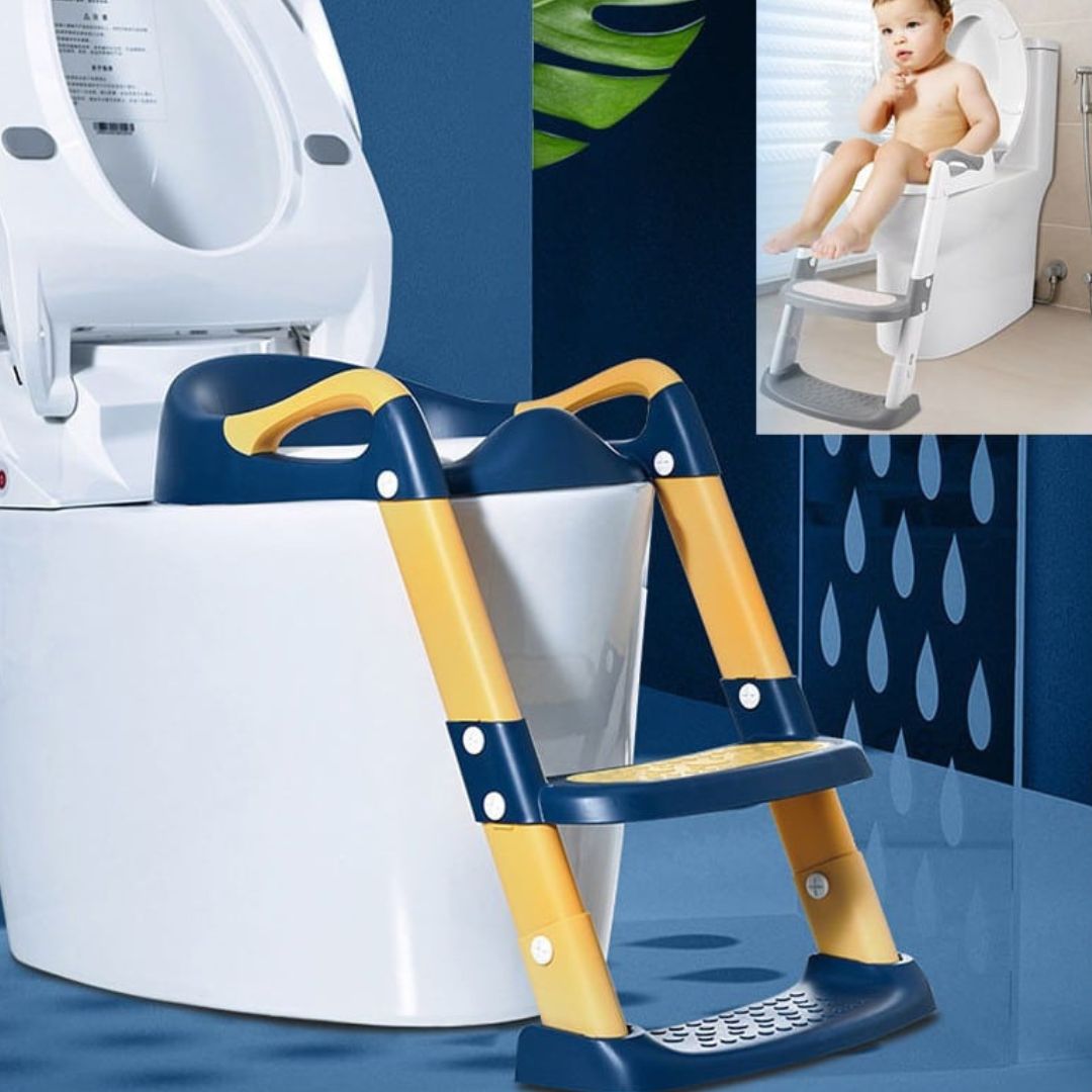 Εκπαιδευτική Σκαλιέρα Τουαλέτας - Blue/Yellow