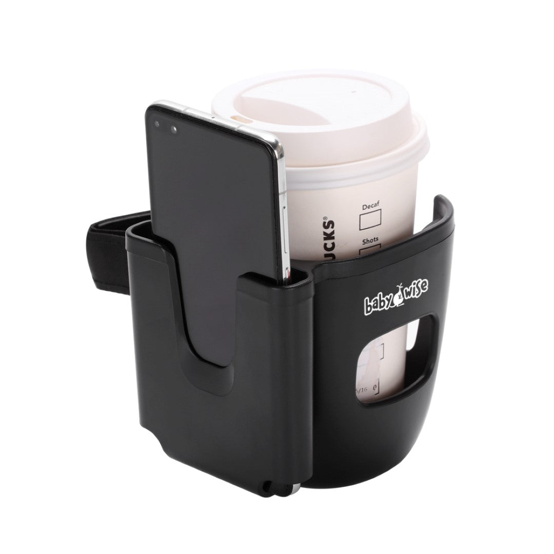 Ποτηροθήκη Καροτσιού με Θήκη Κινητού 2 σε 1