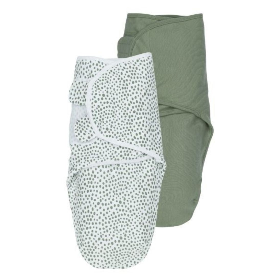 Meyco 2 Pack Swaddle Cheetah/Forest green 0-3 μηνών