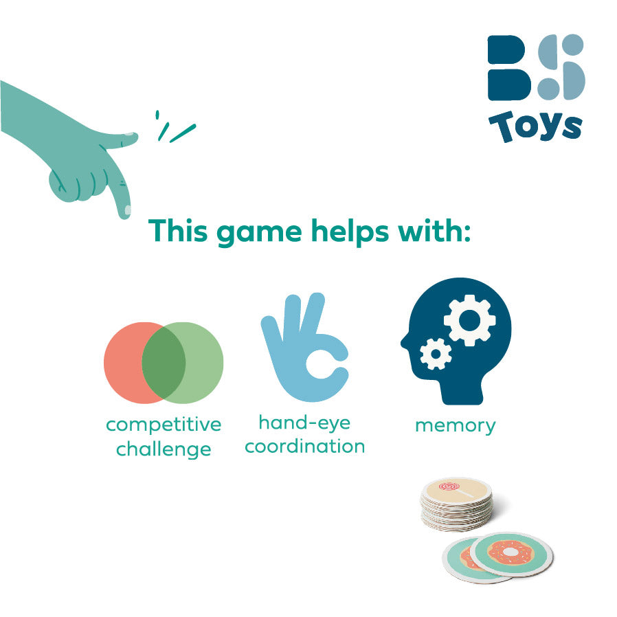 BS Toys - Παιχνίδι Μνήμης Ζαχαρωτά