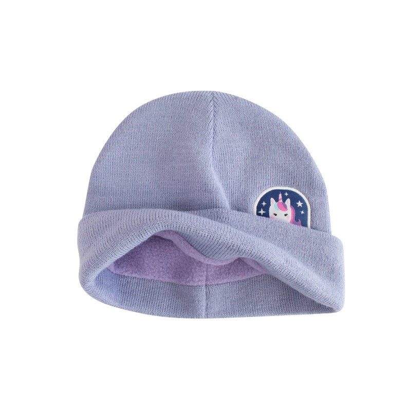 Σετ πλεκτό σκουφάκι και γάντια- Unicorn