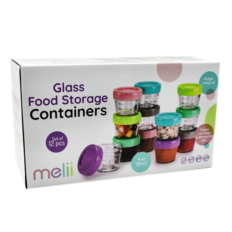 Melii - Γυάλινα Δοχέια Φαγητού 12τμχ. 59ml