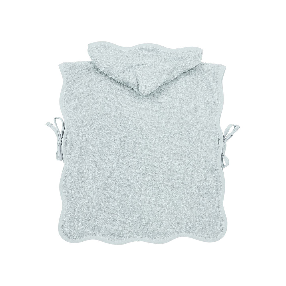 Meyco Πόντσο Μπάνιου Wavy - grey blue - 1-3 years