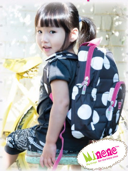 Minene Backpack BW Stripes