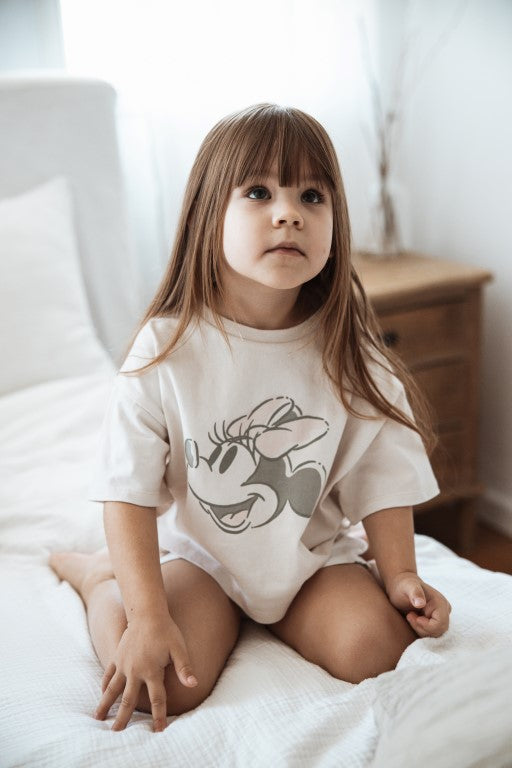 Minene - Disney Σετ Μπλούζα & Σορτς Light Pink (2-8 ετών)