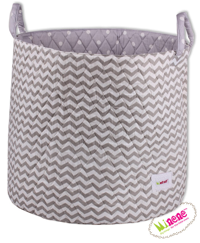 Minene Καλάθι Γκρι Ζιγκ Ζαγκ