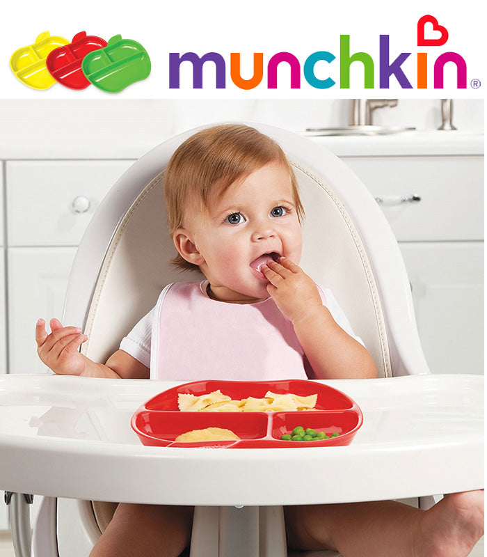 Munchkin 3 Lil Apple Plates , 3 πιατάκια