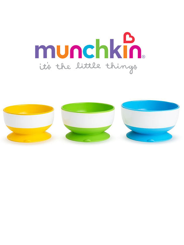 Munchkin Σετ 3 πιατάκια με βεντούζα