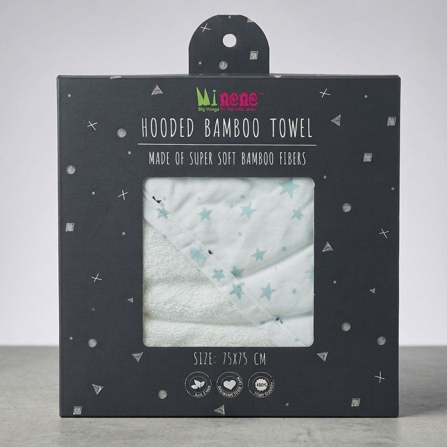 Minene Πετσετα Bamboo Blue Stars