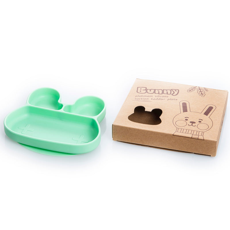 Πιάτο σιλικόνης κουνελάκι με χωρίσματα