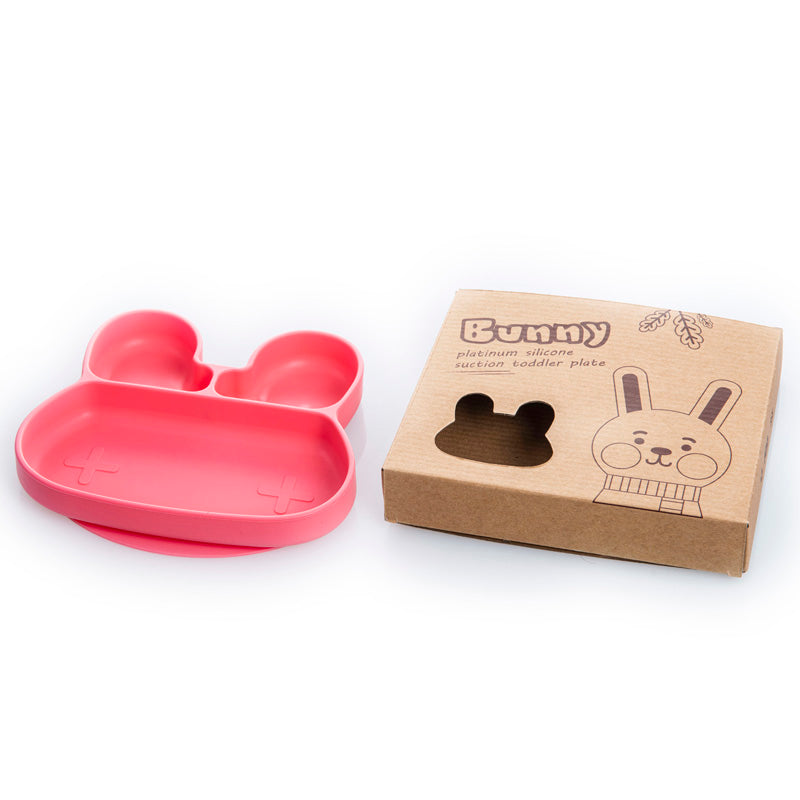 Πιάτο σιλικόνης κουνελάκι με χωρίσματα