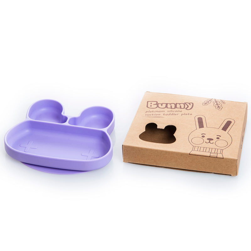 Πιάτο σιλικόνης κουνελάκι με χωρίσματα