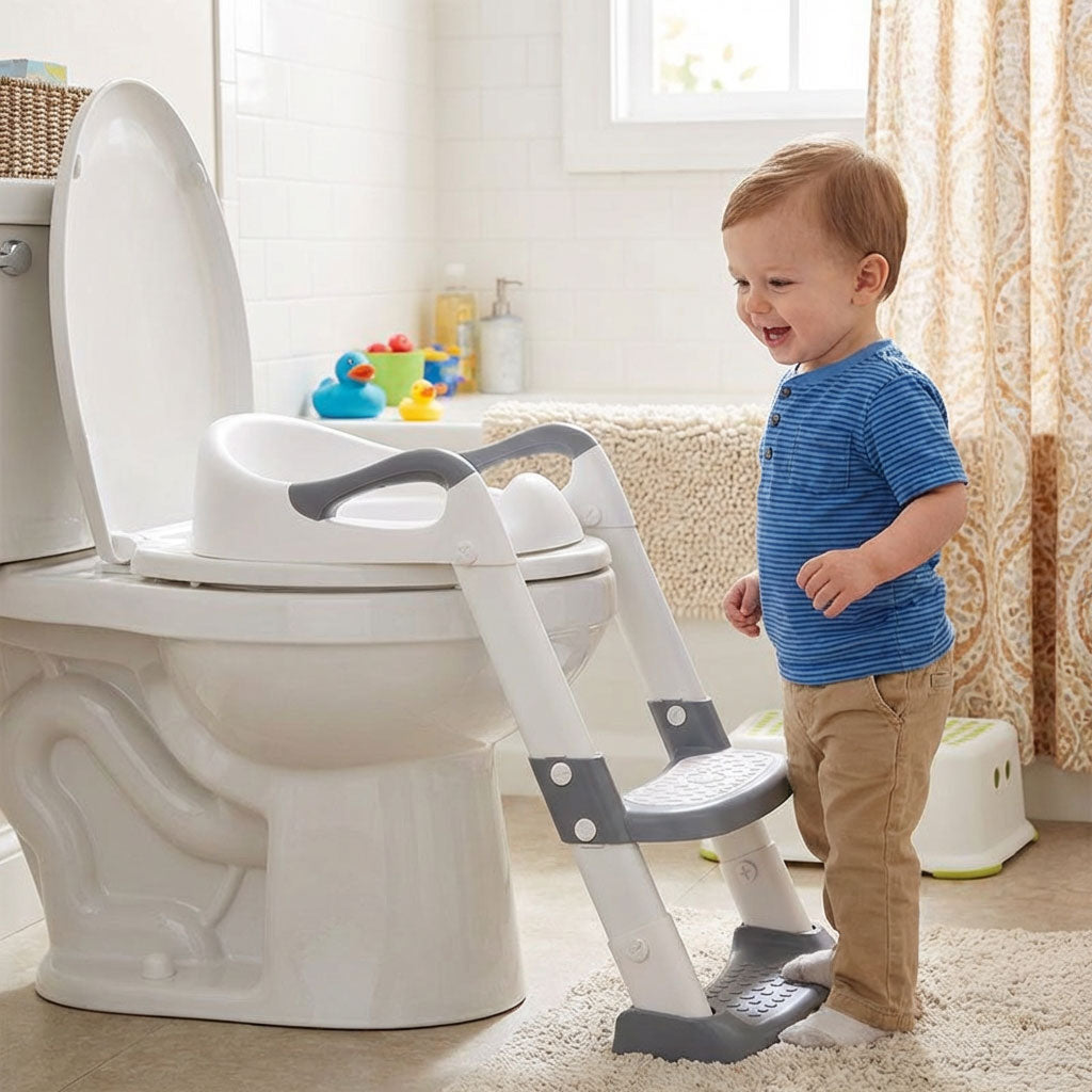 Εκπαιδευτική Σκαλιέρα Τουαλέτας - Grey