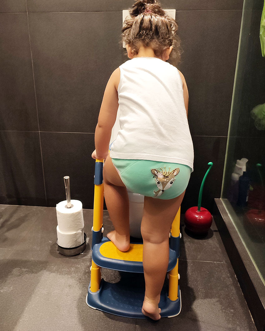 Εκπαιδευτική Σκαλιέρα Τουαλέτας - Blue/Yellow